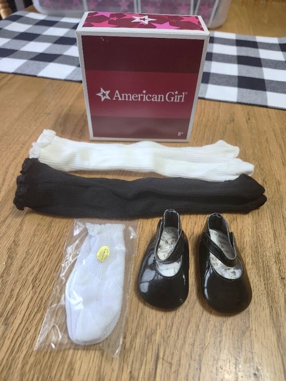 American Girl doll Samantha 18" doll shoes socks and tights from 2009 NEW!